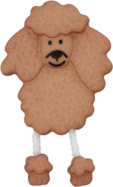 Polyester Button Poodle Article - Cartoon Clipart (954x954), Png Download