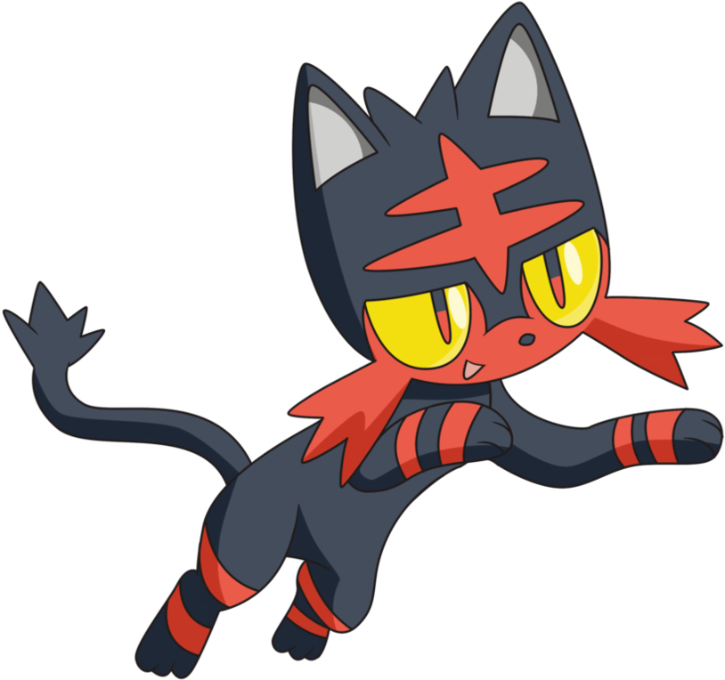 Litten Png - Pokemon Litten Clipart - Large Size Png Image - PikPng