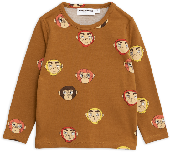 Mini Rodini Monkeys T-shirt Clipart (786x786), Png Download