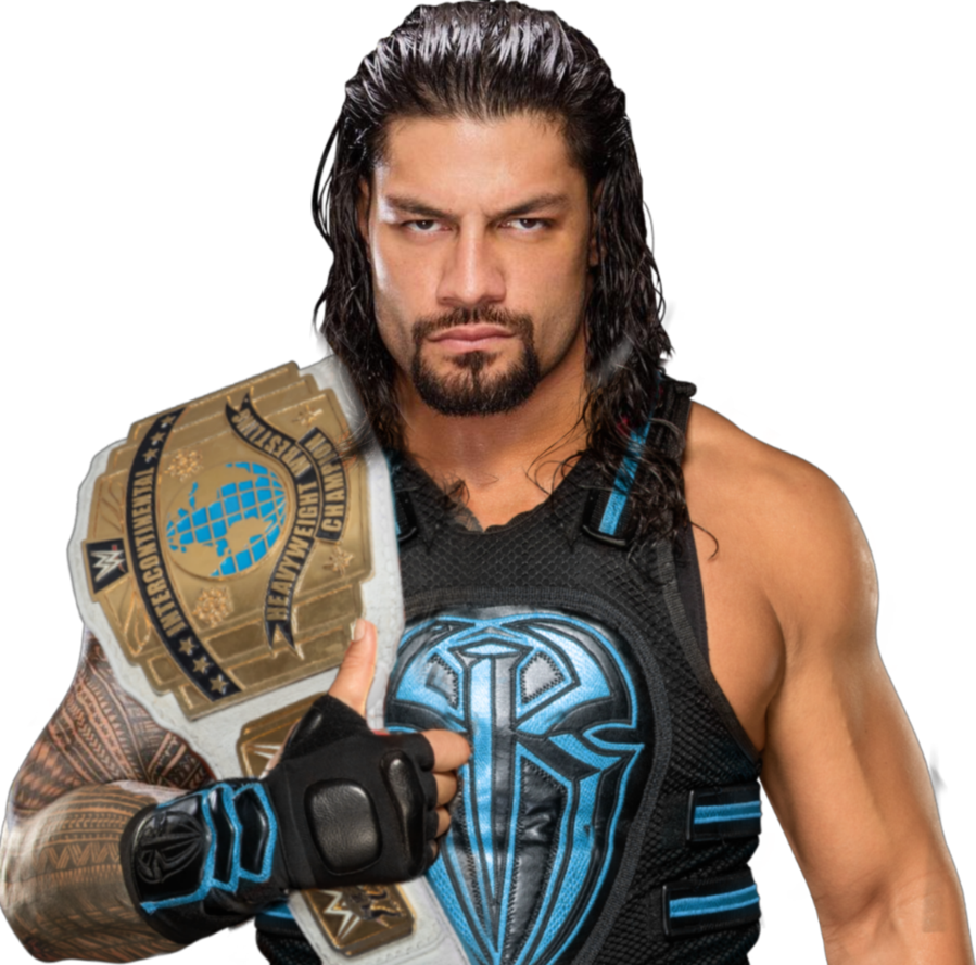 Wwe Fastlane 2019 News - Intercontinental Champion Roman Reigns Clipart (899x889), Png Download