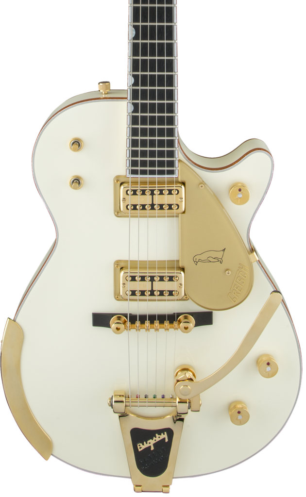 Gretsch G6134t-58 Vintage Select '58 Penguin With Bigsby - Electric Guitar Clipart (630x1024), Png Download