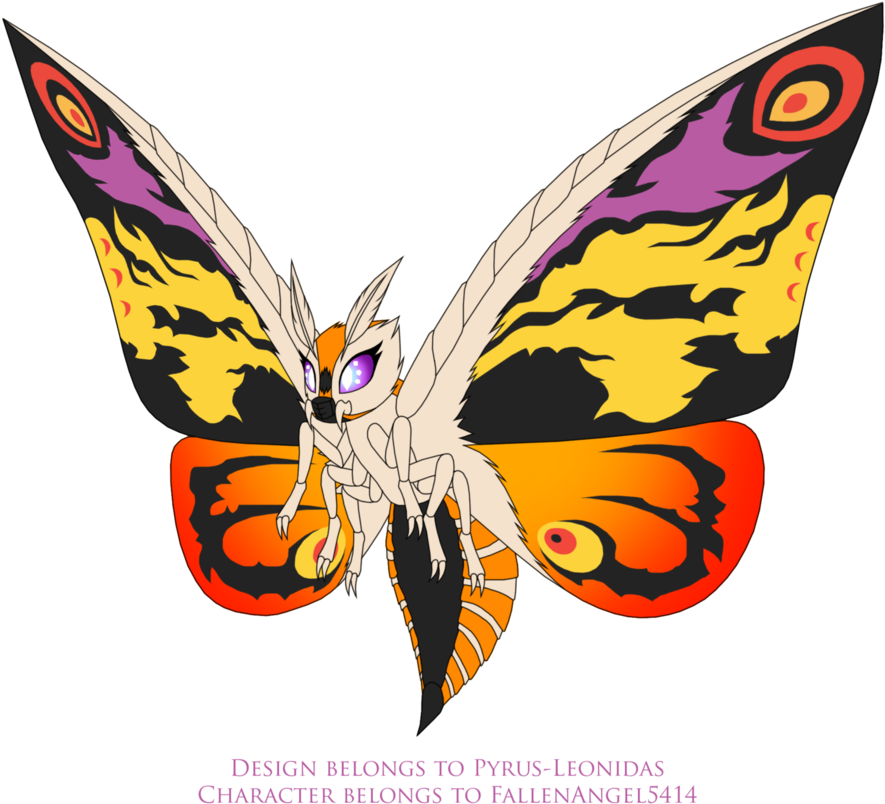 Mothra Tia Kaiju Form By Pyrus-leonidas - Pyrus Leonidas Mothra Clipart (885x804), Png Download