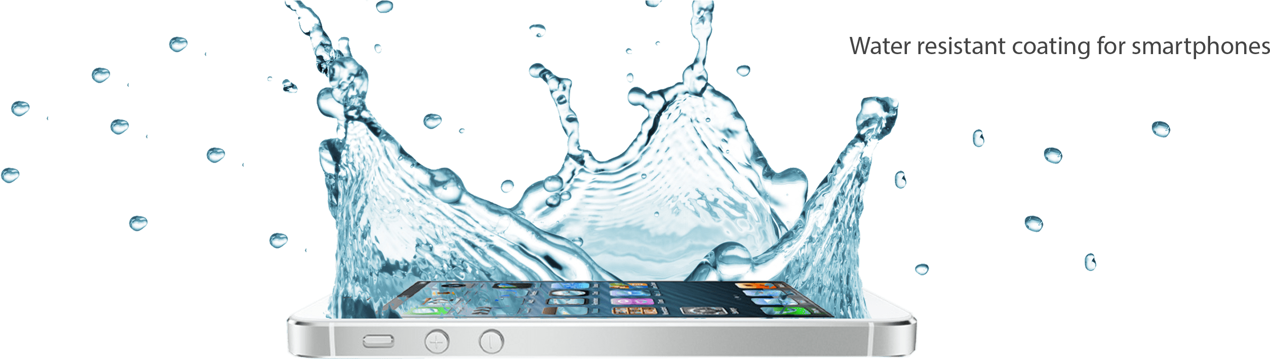 Splash Spray On Water Resistant Kit For Your Phone - Sıvı Temas Telefon Png Clipart (2800x709), Png Download