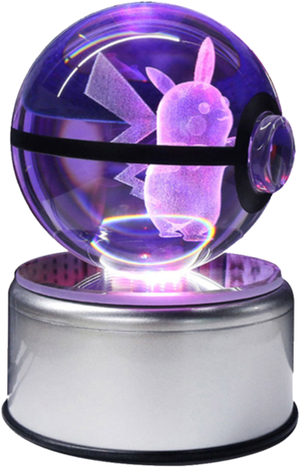 Color Changing Pikachu Bulbastore - Pokebola Lamparas De Pikachu Clipart (600x600), Png Download