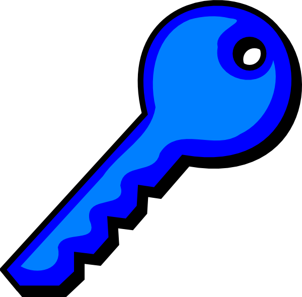 Dark Blue Clipart Blue Splash - Key Clip Art No Background - Png Download (600x590), Png Download