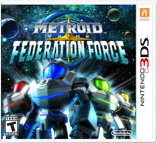 Federation Force Box Art - Metroid Prime Federation Force 3ds Clipart (640x480), Png Download