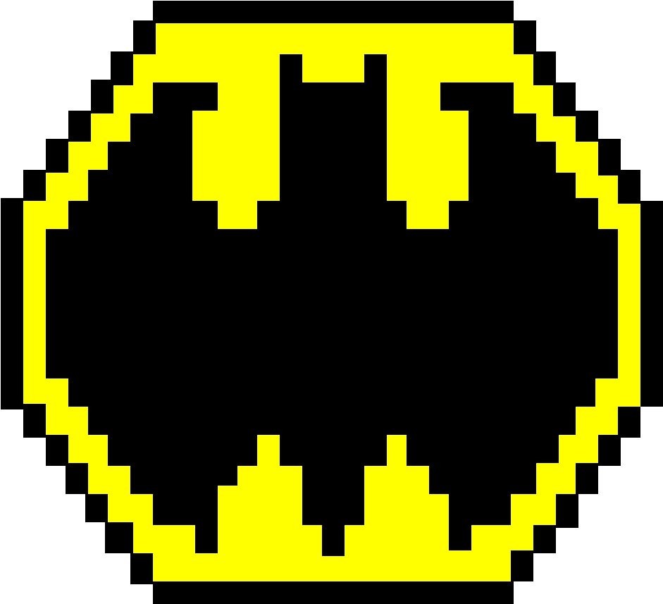 Bat Symbol - Koro Sensei Pixel Art Clipart (1000x1000), Png Download