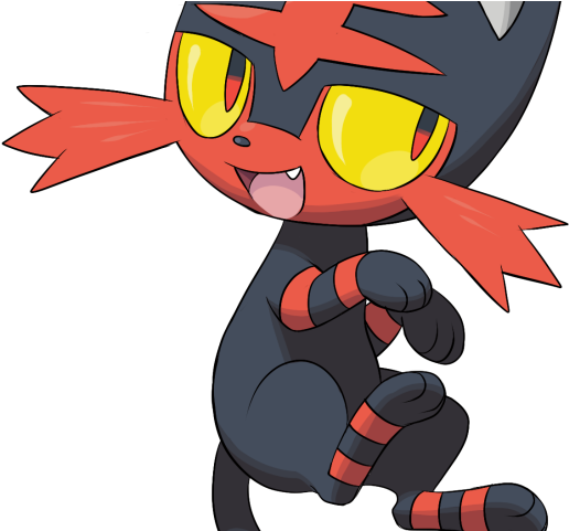 Pokemon Clipart Litten - Pokémon Sun And Moon - Png Download (640x480), Png Download