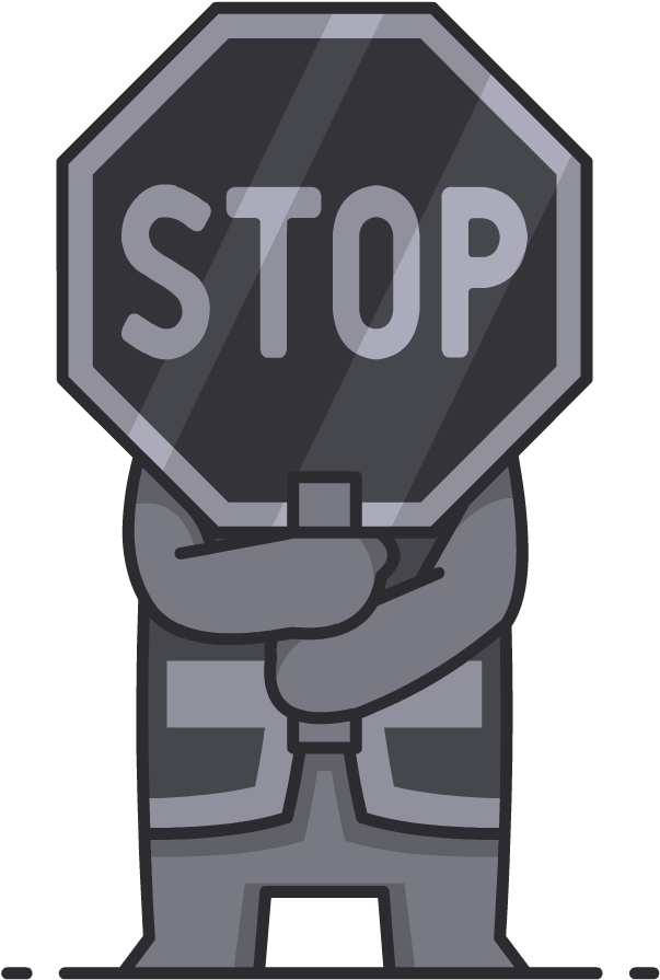 Bdo Ashenone Clan - Stop All Way Signal Clipart (900x900), Png Download