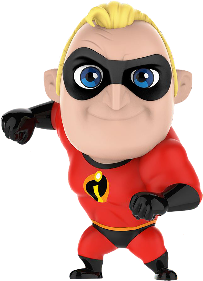 Incredible Cosbaby 5” Hot Toys Bobble-head Figure - Incredibles Dad Bobblehead Clipart (700x950), Png Download