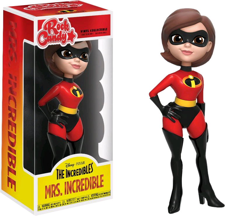 Mrs Incredible Rock Candy 5” Vinyl Figure - Rock Candy Funko Pop Clipart (600x600), Png Download
