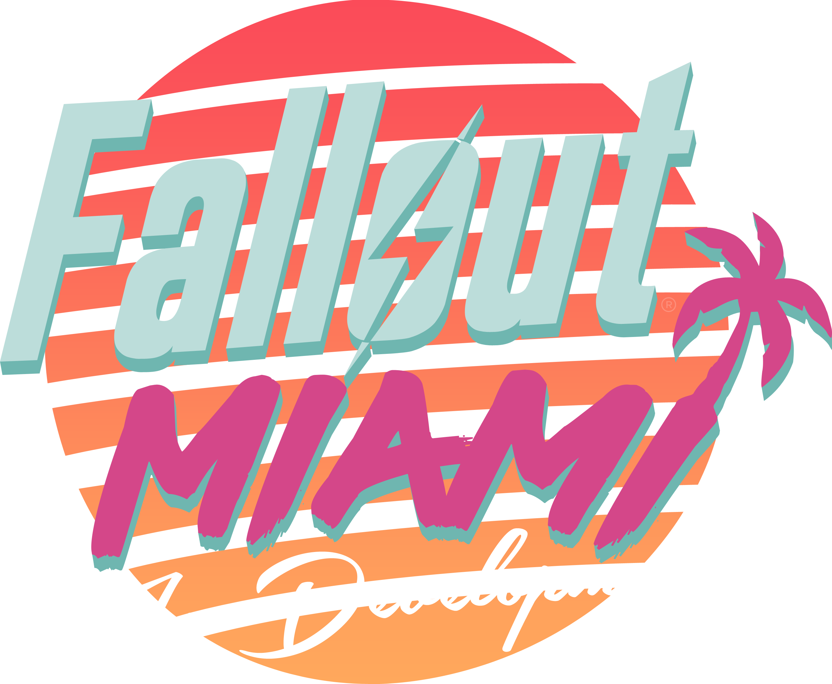 This Mod Is A Part Of The Fallout - Fallout Miami Logo Clipart (2802x2306), Png Download