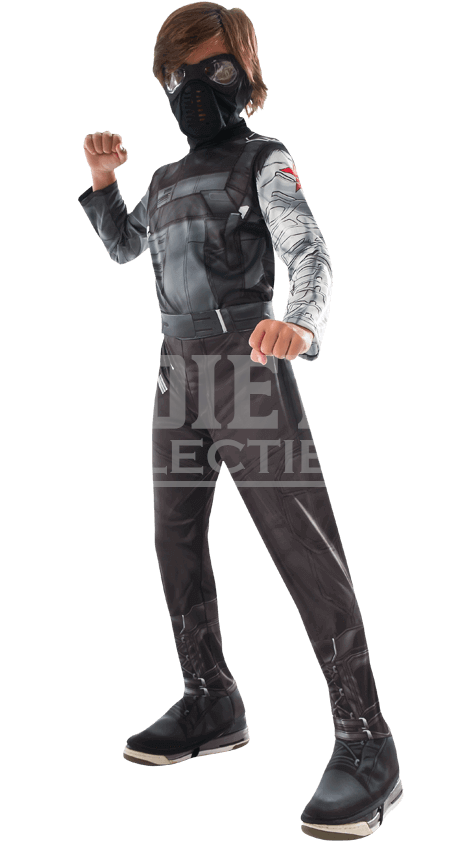 Kids Marvel Civil War Winter Soldier Costume - Captain America Civil War Costume Kids Clipart (850x850), Png Download