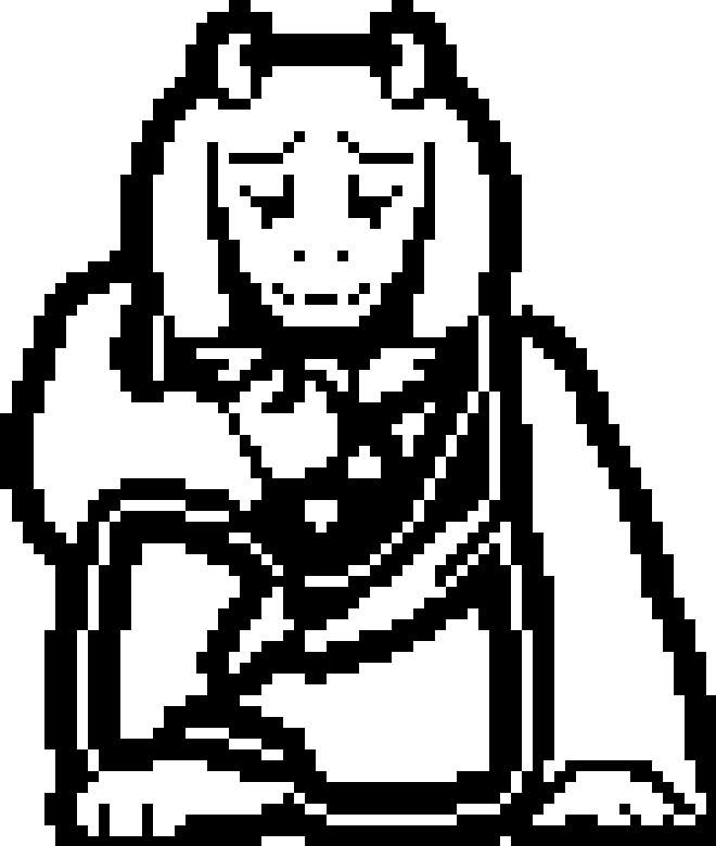 All Sprites Here Are Their Original Size, Though I - Undertale Toriel Death Sprite Clipart (660x780), Png Download