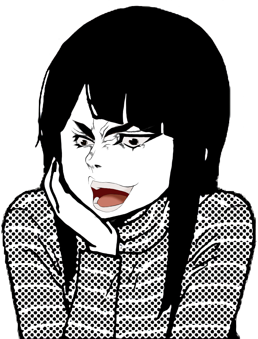 Girl Dio , - Cartoon Clipart (928x1172), Png Download