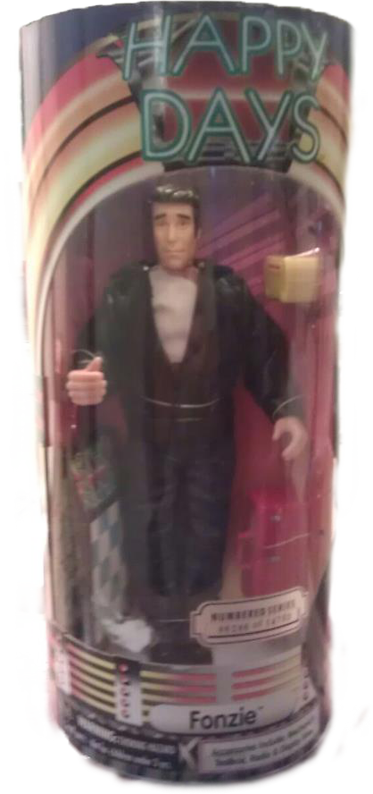Vintage Fonzie Doll - Figurine Clipart (418x888), Png Download