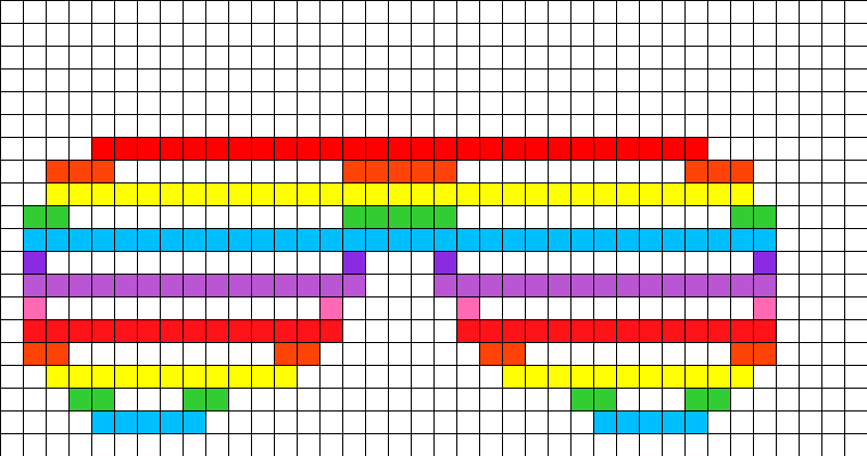 Shutter Shades Perler Bead Pattern / Bead Sprite - Venus Planet Pixel Art Clipart (798x420), Png Download