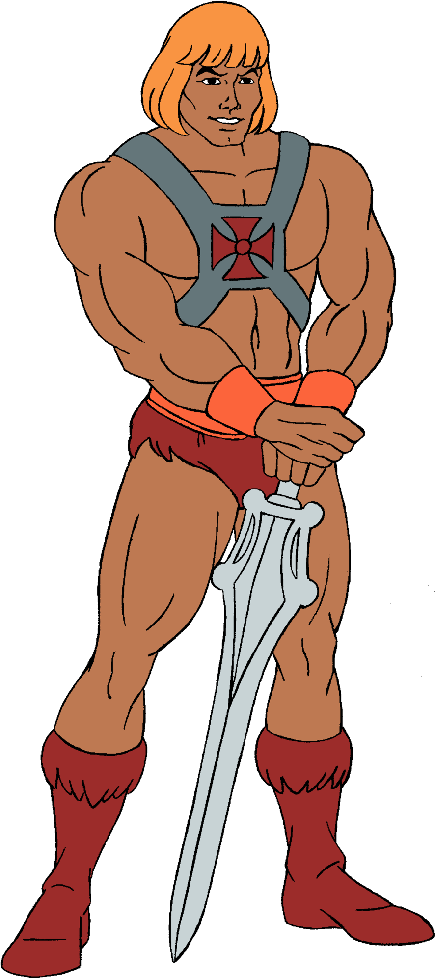 He-man - He Man Clipart (900x2013), Png Download