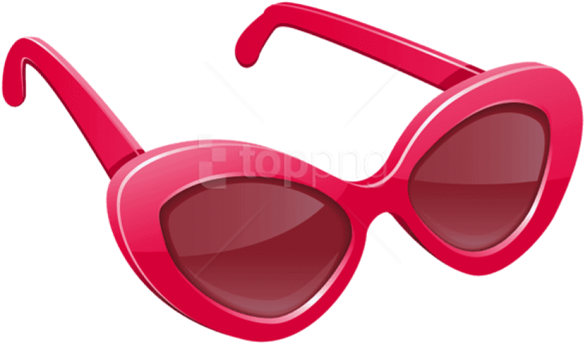 Free Png Download Pink Sunglasses Clipart Png Photo - Pink Sunglasses Clipart Transparent Png (850x519), Png Download
