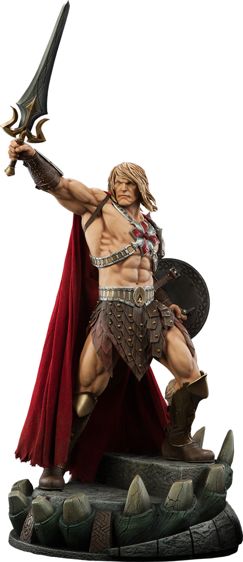 He-man - Estatua De Master Del Universo Clipart (480x1109), Png Download