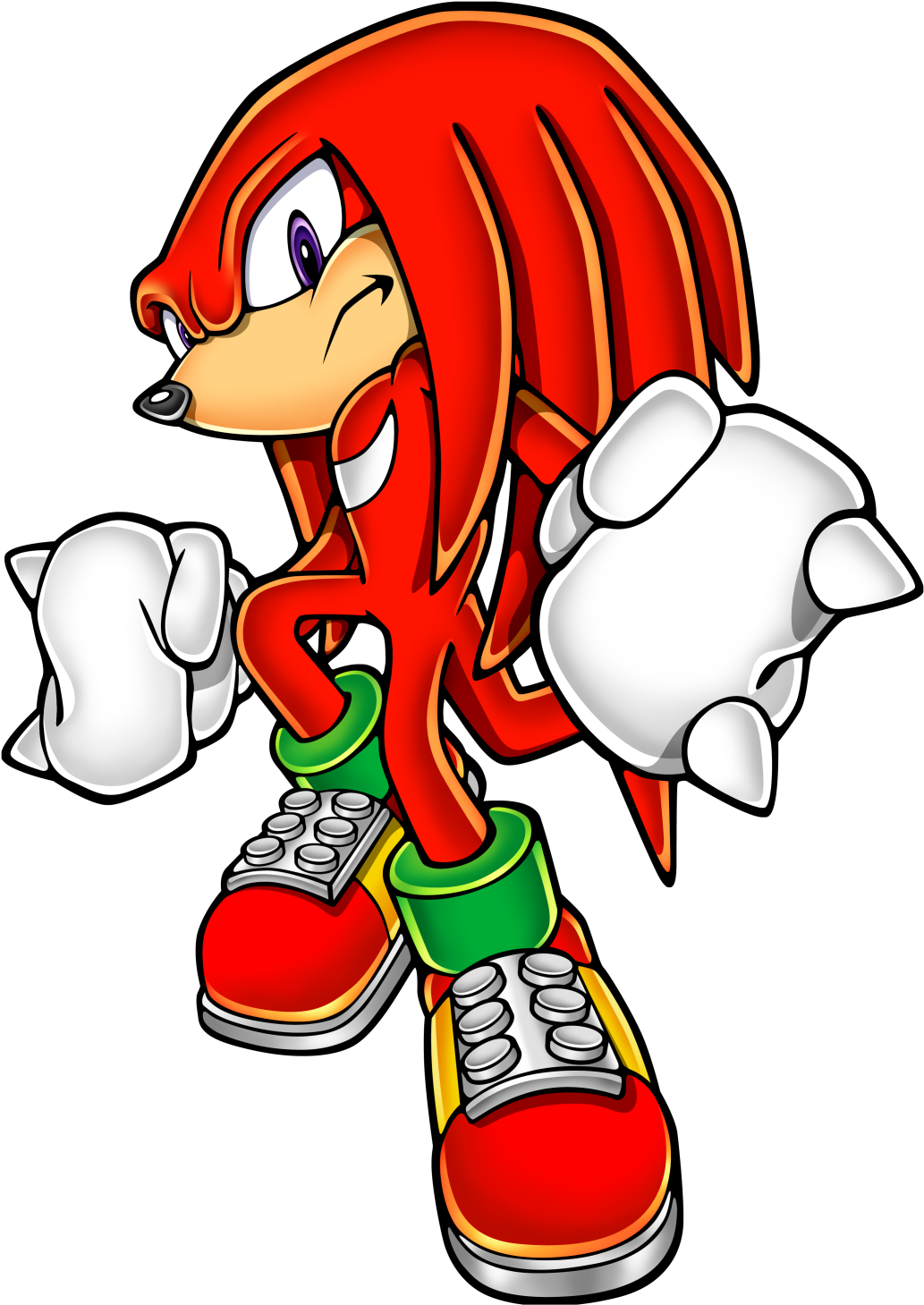 1395616 - Knuckles The Echidna Clipart (1056x1608), Png Download