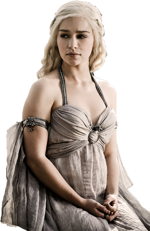 Daenerys Targaryen Free Png Image - Khaleesi Game Of Thrones Clipart (612x900), Png Download