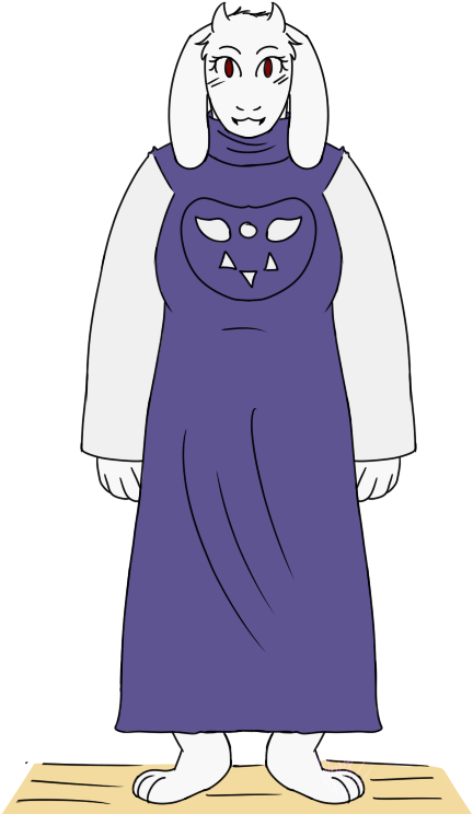 [old Work] Toriel - Cartoon Clipart (434x750), Png Download