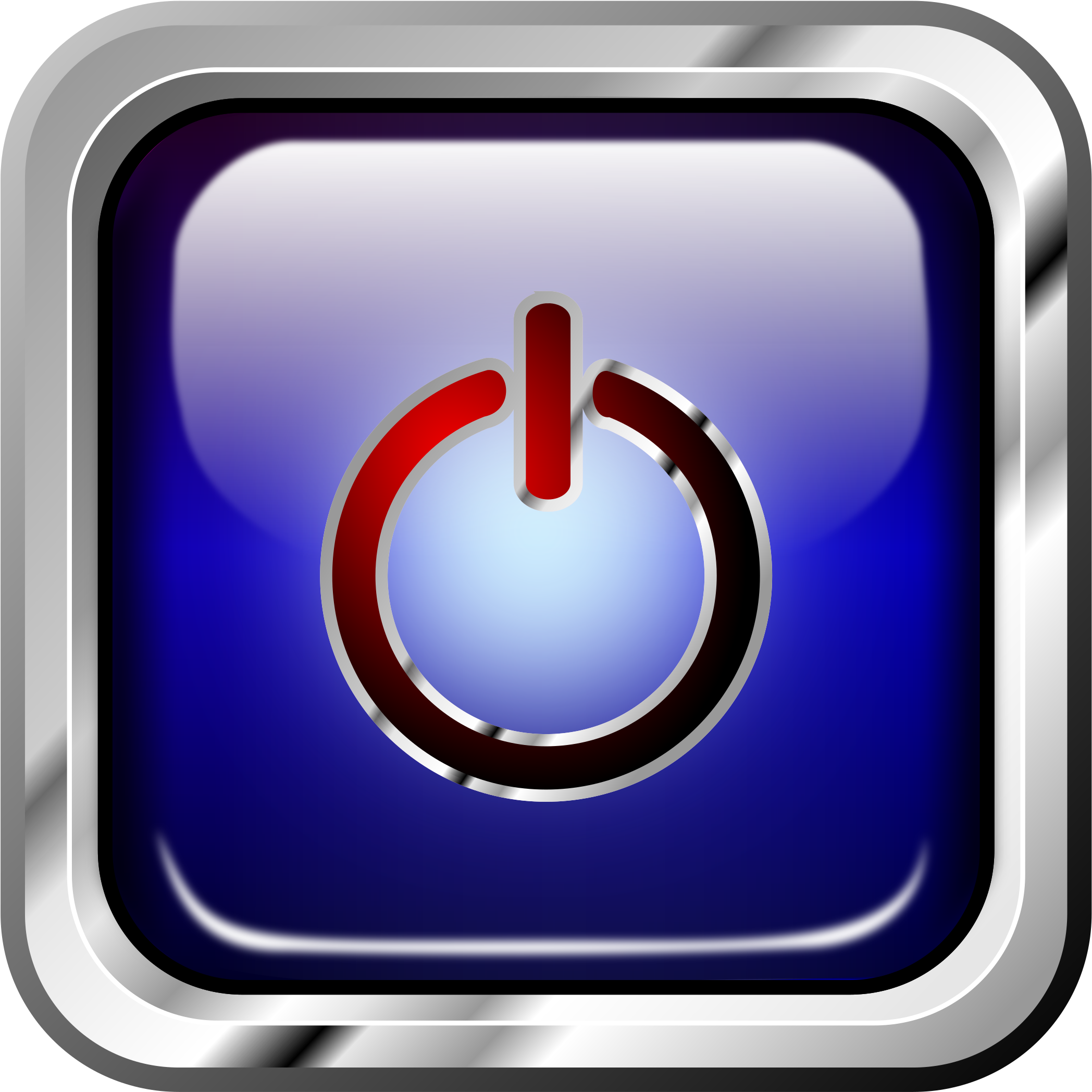 This Free Icons Png Design Of Icon Blue Mutimedia Power Clipart (2400x2400), Png Download
