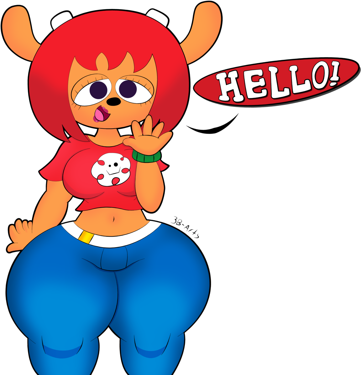 Ignore The Name On The Side I Posted This On The Parappa - Cartoon Clipart (1280x1280), Png Download