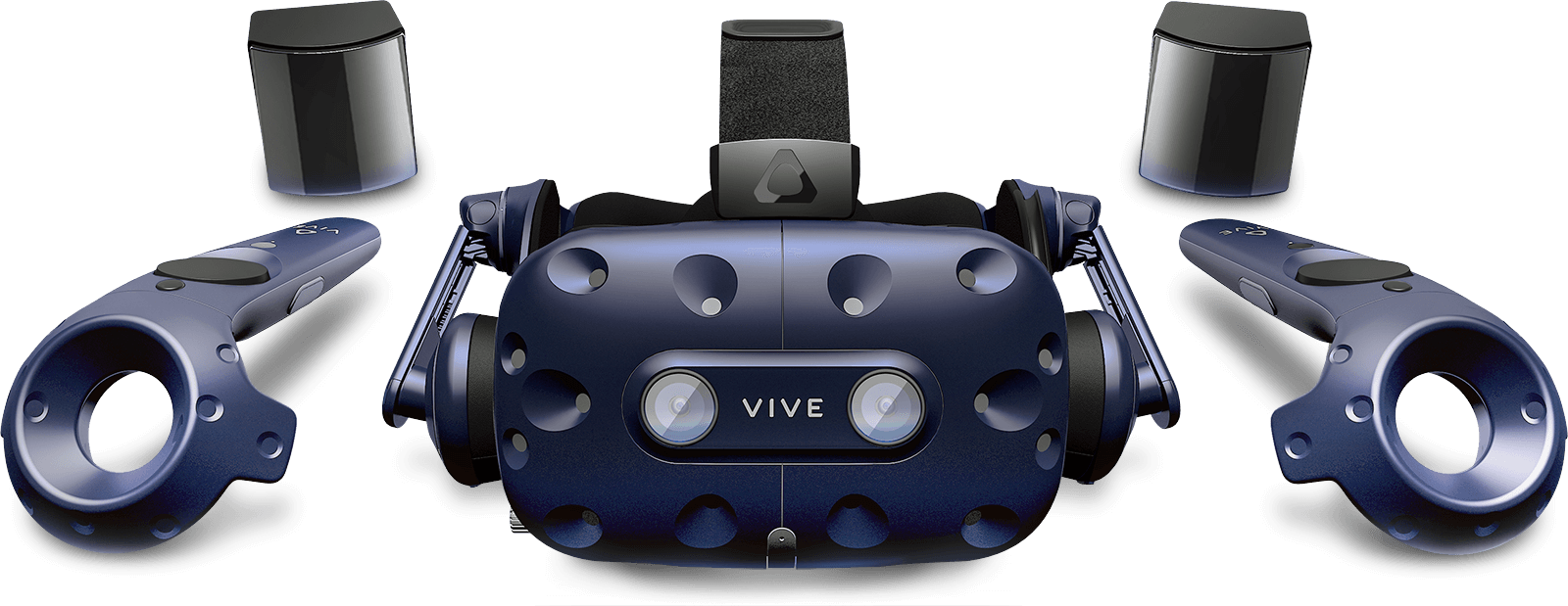 Htc Vive Pro - Htc Vive Pro Full Kit Clipart (1600x619), Png Download