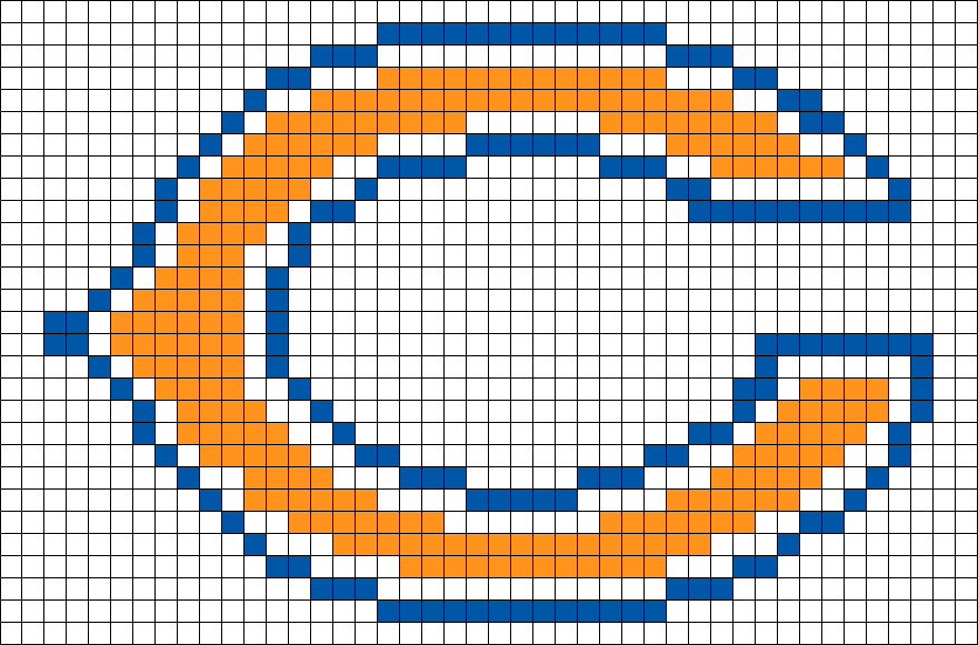 Chicago Bears Logo Pixel Art Clipart (880x581), Png Download