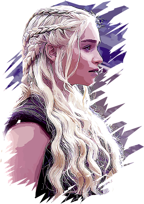 Bleed Area May Not Be Visible - Game Of Thrones Khaleesi Braid Clipart (507x700), Png Download