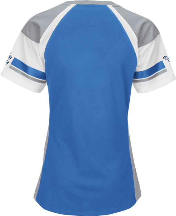 Detroit Lions Juniors Blue Her Drafted Football Jersey Polo Shirt