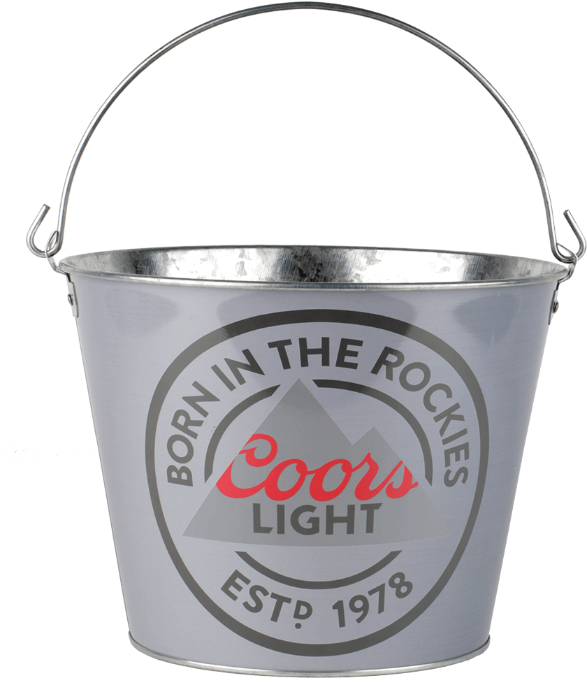Coors Light Bucket - Coors Light Born In The Rockies Clipart (1000x1000), Png Download