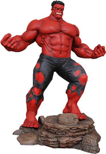 Red Hulk Marvel Gallery Statue - Diamond Select Marvel Statues Clipart (600x600), Png Download