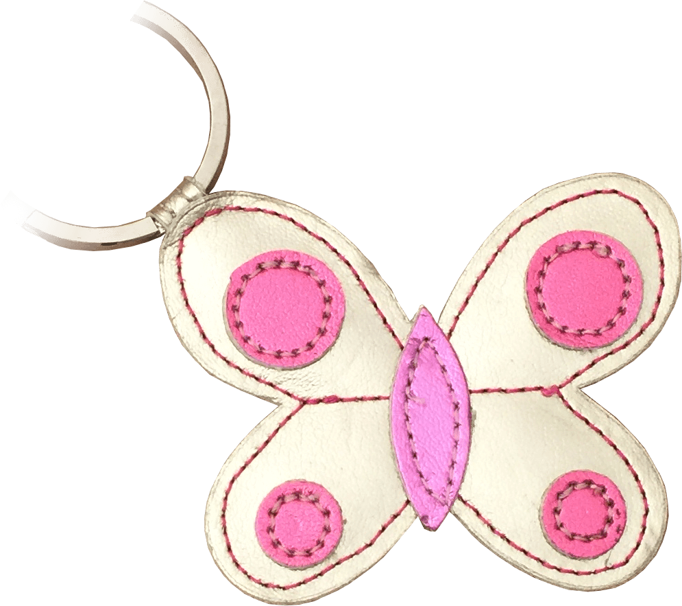 Butterfly Metallic Keyring - Butterfly Clipart (995x883), Png Download