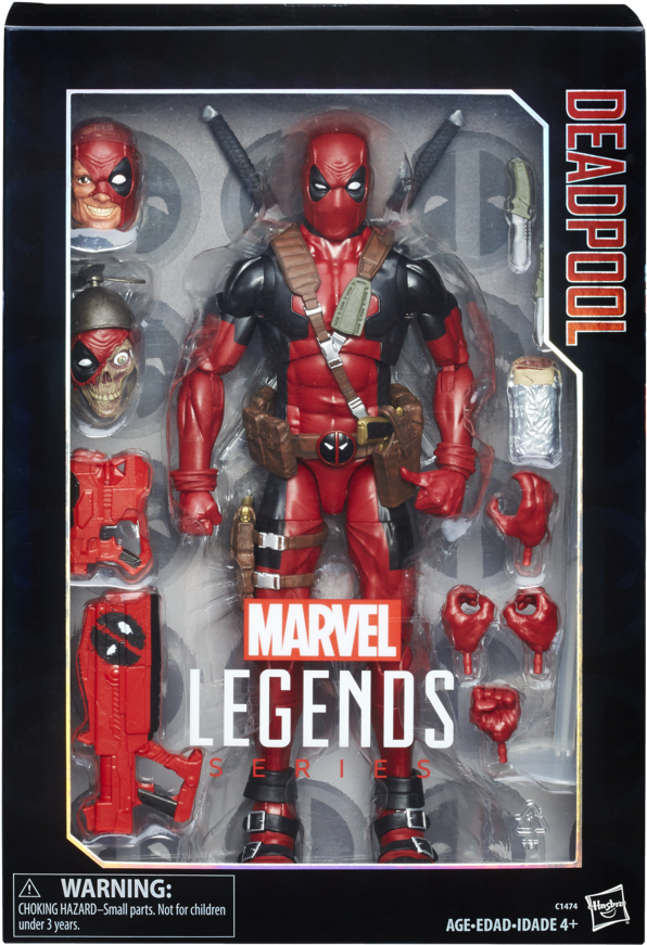 In Addition, Fans Got A Closer Look At The Marvel Legends - Marvel Legends Series 12 Inch Deadpool Clipart (900x900), Png Download
