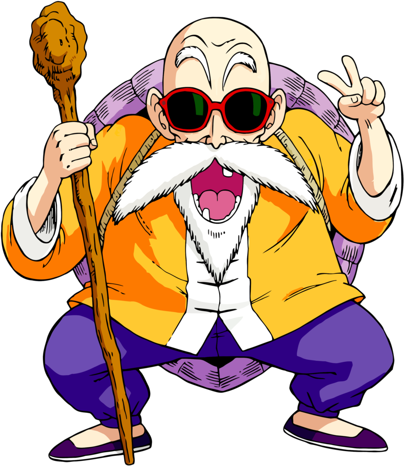 Dbz Master Roshi - Tartaruga Genial Dragon Ball Clipart (800x913), Png Download