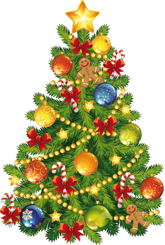Mis Laminas Para Decoupage - Clipart Christmas Tree - Png Download (539x800), Png Download
