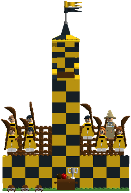 Hufflepuff Quidditch - Lego Hufflepuff Clipart (1600x845), Png Download