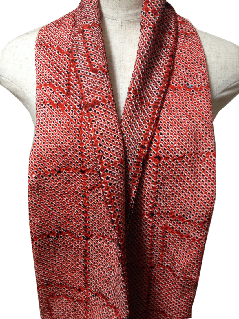 Shibori Scarf Fiery Red - Scarf Clipart (825x1100), Png Download