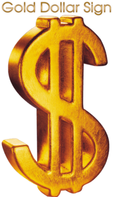 Free Png Gold Dollar Sign Png Png Image With Transparent - Gold Dollar Sign Clipart (480x832), Png Download