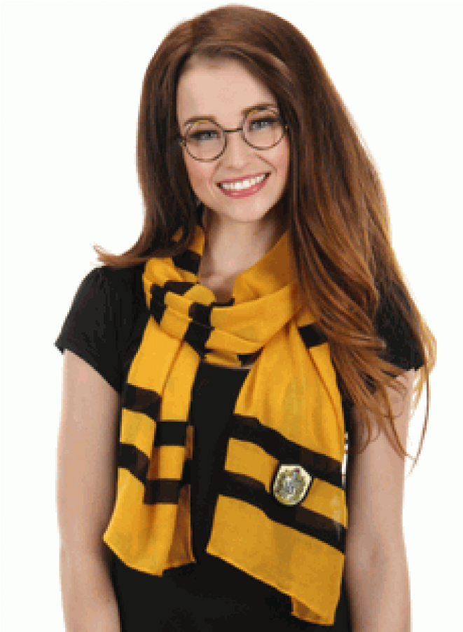 Hufflepuff Lightweight House Scarf From Harry Potter - 4 Houses Of Harry Potter Scarf Clipart (900x900), Png Download