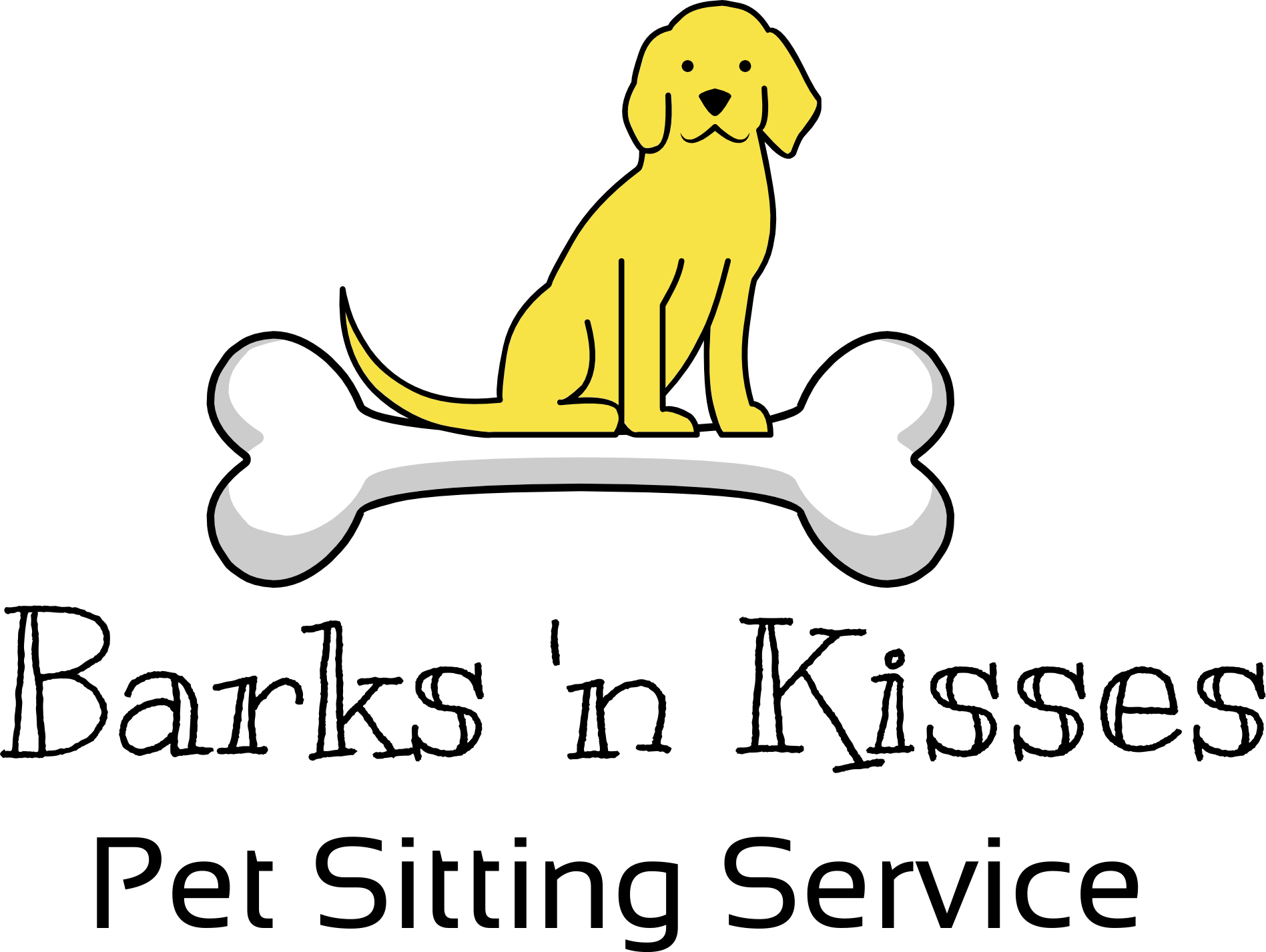 Barks 'n Kisses Pet Sitting - Golden Retriever Clipart (1897x1427), Png Download