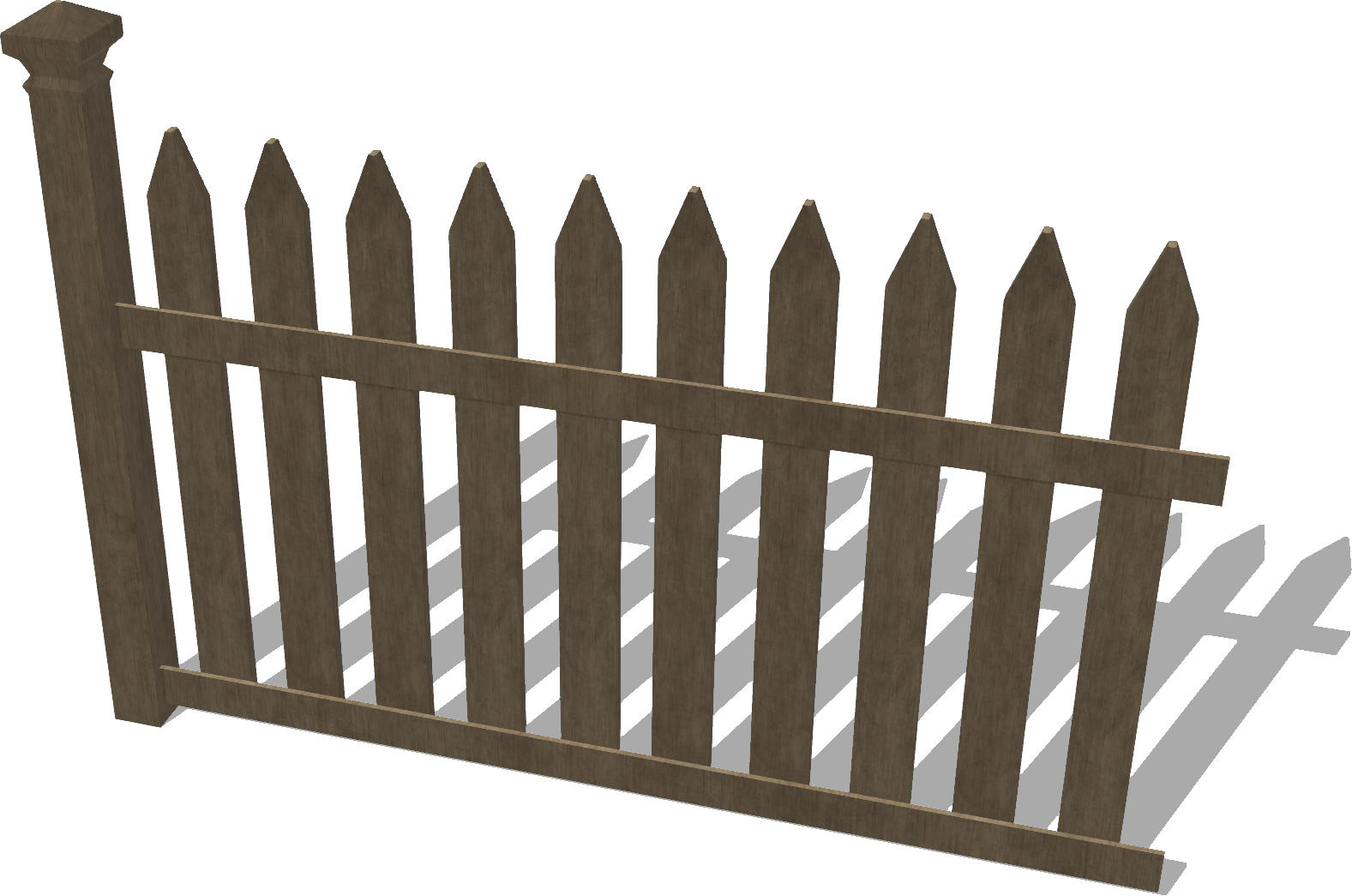 Picketfence - Picket Fence Clipart (1577x1045), Png Download