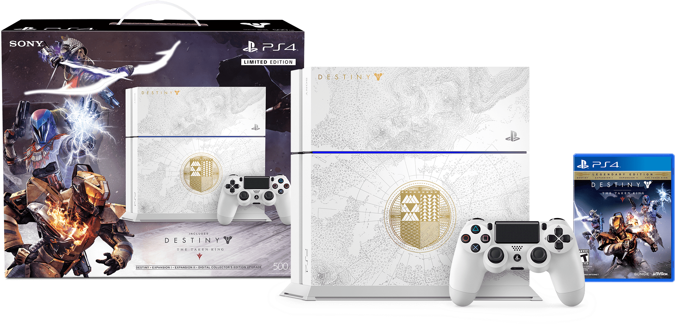 Ps4 Destiny Limited Edition Clipart (2316x1055), Png Download