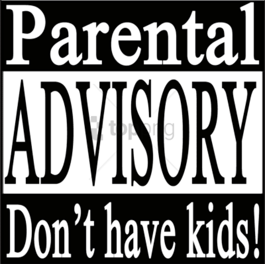 Free Png Advisory Png Png Image With Transparent Background - Small Parental Advisory Png Hd Clipart (850x846), Png Download