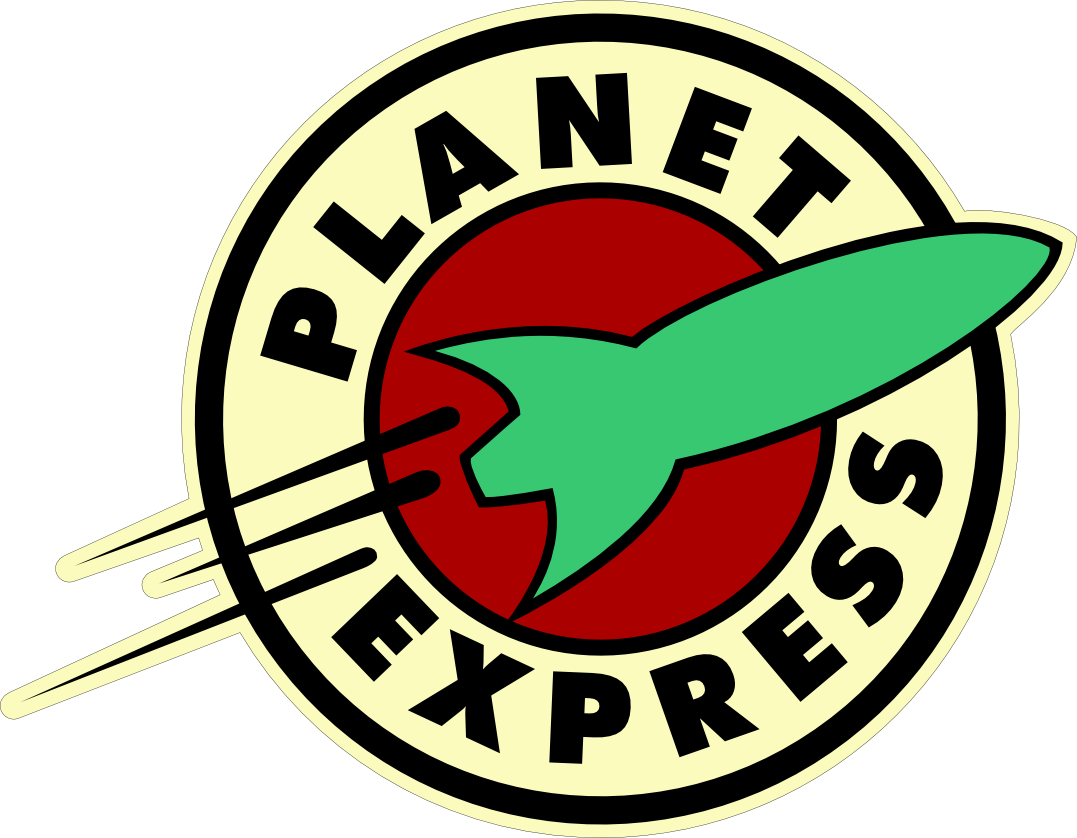 Clip Art Library Stock Nerd Clipart Parental Advisory - Planet Express Logo Png Transparent Png (1077x838), Png Download
