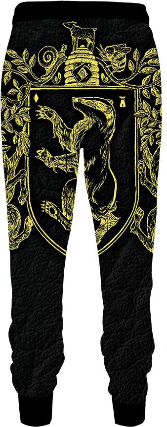 Hufflepuff Edition Harry Potter Jogging Pants Fullprinted - Pajamas Clipart (1024x1024), Png Download