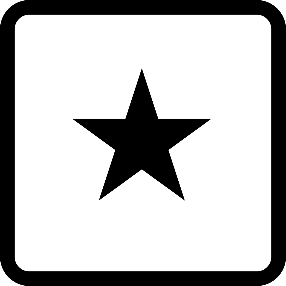 Favorite Star Symbol Button Of Square Shape Comments - All Star Smash Mouth Background Clipart (980x980), Png Download